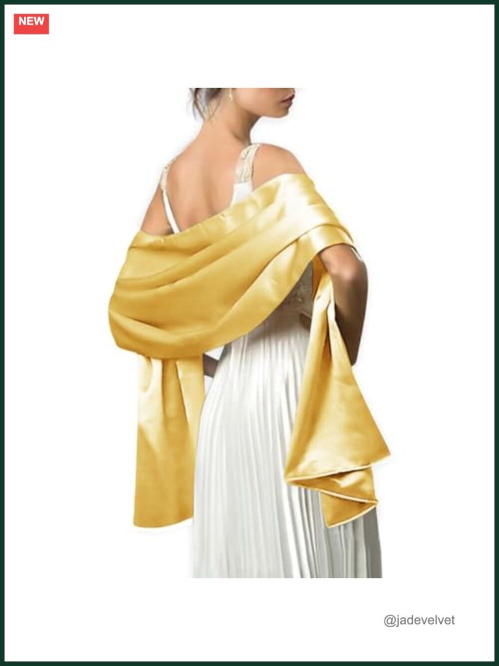 Satin Shawl Wrap for Wedding Evening Dress Bridal Party
